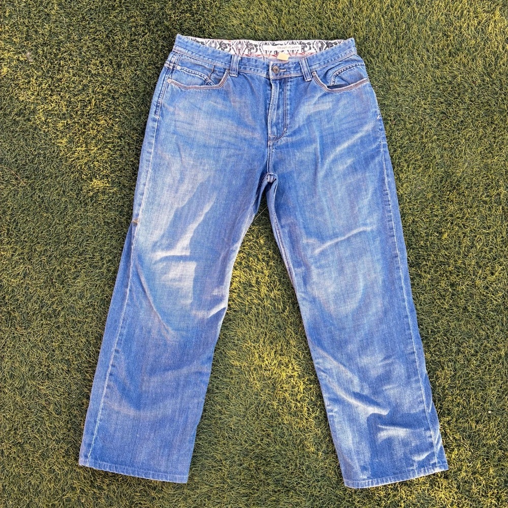 DKNY Jeans Mens 34x28 Straight Leg Denim Pants Blue Y2K Vintage Style Y2K 90s